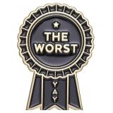 Funny Medal Shape Enamel Pin Awkwardness Brooch