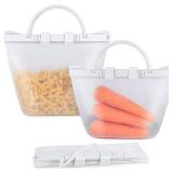 Silicone Food Storage Bags 3 Pack 68oz 51oz 34oz