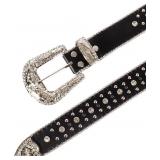 Womens Belt Rhinestone Large