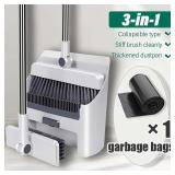 Broom Dust Pan Set With Trash Bags included