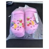 Platform Clog Shoes With Fantasy Pins Size 8.5