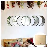 Moonphase Set Wall Decoration Acrylic 5 pc