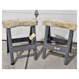 A Pair of Hirsh Metal Sawhorses