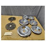 2 Universal Electric Stove Burner & 6 Drip Pans