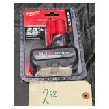 New Milwaukee 48-11-2450 M12 XC5.0 Battery Pack