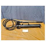 Used Manual Hydraulic Hand Pump & Hose