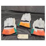 3 Kunz #1200 High-Voltage Leather Protector Gloves