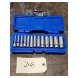 Cornwell 13pc 1/4 Dr Metric Deep Chrome Socket Set
