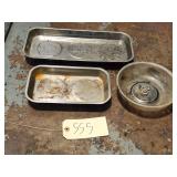 Qty 3 Assorted Magnetic Parts Storage Tray