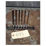 6pc Matco 3/8' Dr Metric Long Hex Bit Socket Set