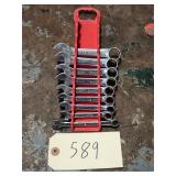 9pc SK Tools Metric Stubby Combination Wrench Set