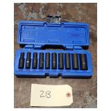 Cornwell 10pc 1/4 Drive SAE Deep Impact Socket Set