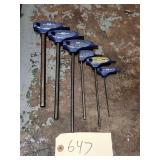 6pc SK Tool T-Handle Metric Allen Wrench Set