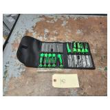 Snap On 10Pc Green Mini Screwdriver / Pick Set