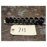 9pc Mac Expert 3/8' Drive Metric Impact Socket Set