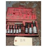 Proto J4900MA 10-Piece Metric Hex Bit Socket Set