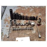 Qty 42 Assorted Cornwell Various Drive Sockets
