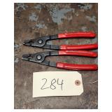 Qty 2 Blue Point Emergency Brake Cable Pliers