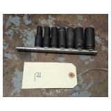 Mac Expert 7Pc 3/8' Dr SAE Deep Impact Socket Set