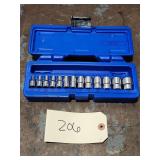 Cornwell 13pc 1/4' Drive Metric Chrome Socket Set