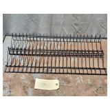 Qty 2 Black 24-Slot Tool Box Wrench Racks