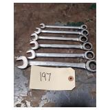 GearWrench SAE Ratcheting Combination Wrench Set