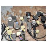 Large Lot of Assorted Snap On Scan Tool Adapters