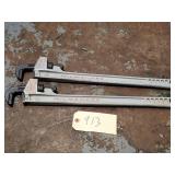 Qty 2 Milwaukee 10L 10' Aluminum Pipe Wrenches