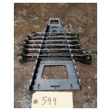 6pc Snap On Metric Ratcheting Combo Wrench Set