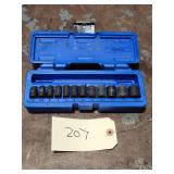Cornwell 12pc 1/4' Drive Metric Impact Socket Set