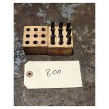 Hanson 1/8' 0 - 9 Steel Number Punch Set w/ Case