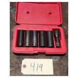 Matco Tools SCDPT6 6pc Thinwall Impact Socket Set
