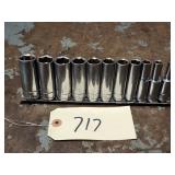11pc Matco Silver Eagle Metric Deep Socket Set