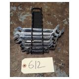 7pc Snap On SAE Open End Angle Head Wrench Set