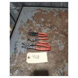 Qty 3 Matco Retaining Ring / Snap Ring Pliers