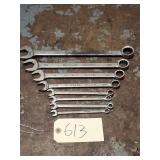 8pc Matco Tools SAE 12pt Combination Wrench Set