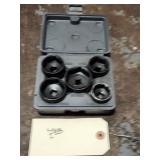 Lisle 13300 5 Piece Oil Filter Socket Set w/ Case