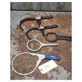 Qty 5 Assorted Diesel Filter Wrenches