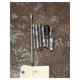 Qty 10 Assorted Brand 1/4' 3/8' 1/2' Dr Extensions