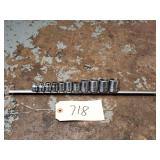 11pc Snap On 3/8' Drive SAE Shallow Socket Set