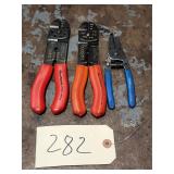 Qty 3 Blue Point Wire Strippers PWC-13 & PWC-6