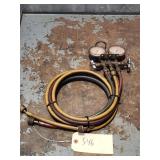 JB HVAC Refrigerant Manifold Gauge Set w/ Hoses