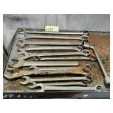 Qty 13 Assorted Large Combination Wrenches