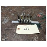 5pc Snap On 3/8' Drive Metric Hex Bit Socket Set