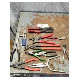 Lot of 11 Assorted Brand Pliers Cutters & More