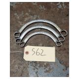 3pc Snap On SAE Half Moon Box End Wrench Set
