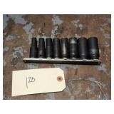 Mac Expert 8Pc 3/8' Dr SAE Deep Impact Socket Set