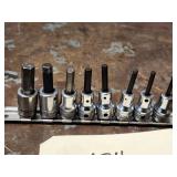 8pc Snap On 3/8' Drive SAE Hex Bit Socket Set