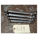 4pc Matco Metric Offset Double Box End Wrench Set