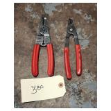 Qty 2 Mac Tools Wire Strippers / Brake Pliers